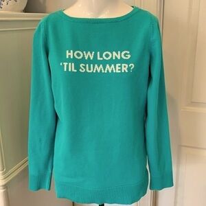 Lilly Pulitzer cotton knit novelty sweater